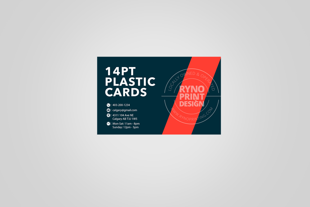 14pt Plastic Business Cards