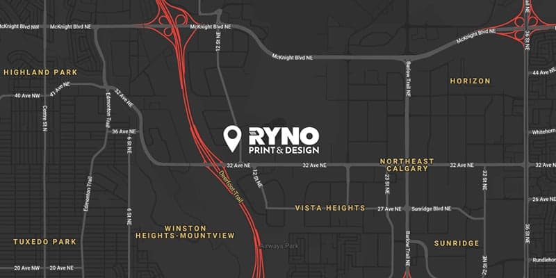 RYNO PRINTING Location Map
