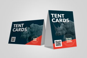 Cusotm Tent Cards Printing